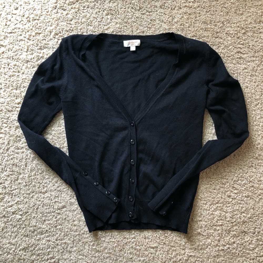 Black lightweight cardigan